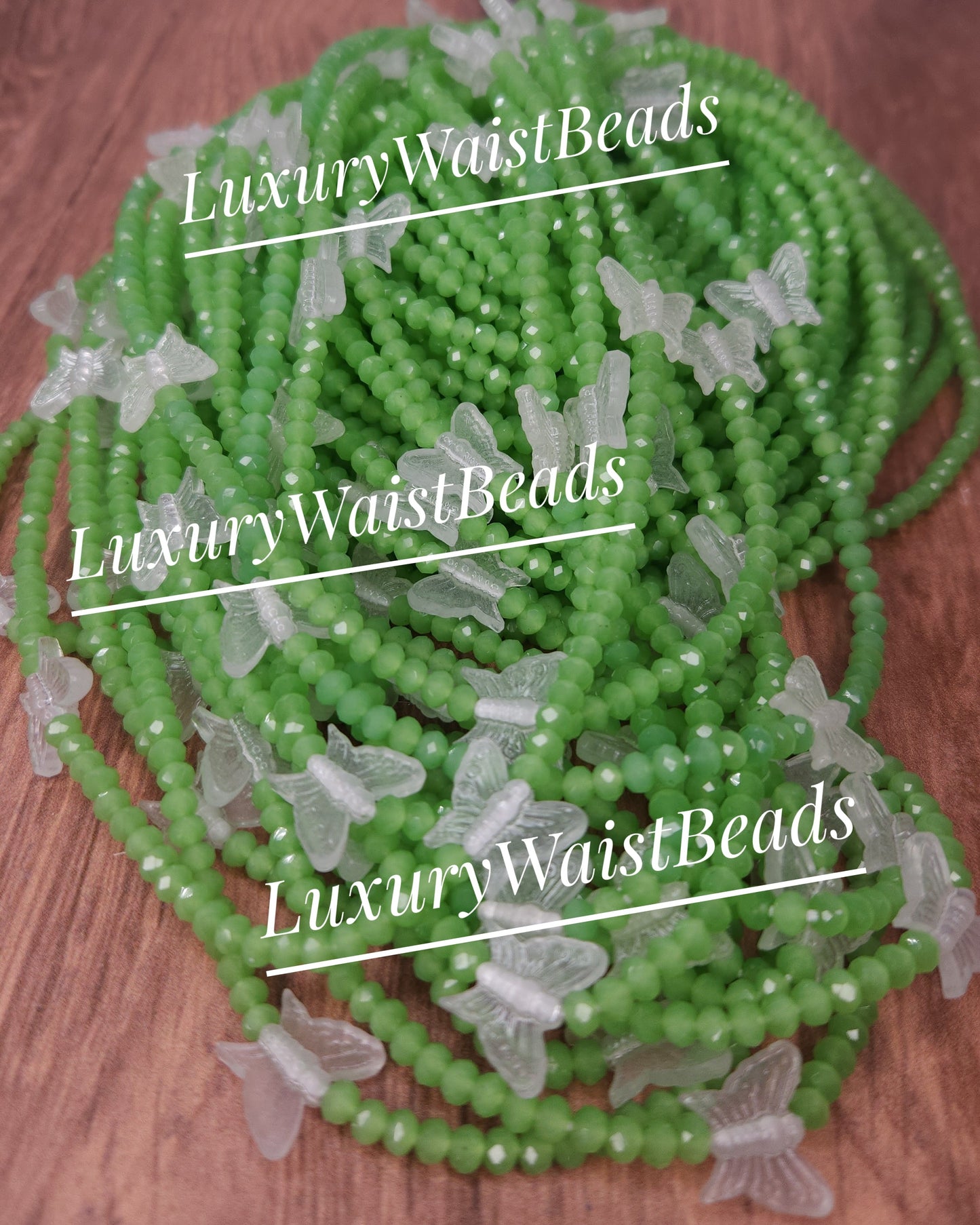 Glow Butterflies in Jade Crystals