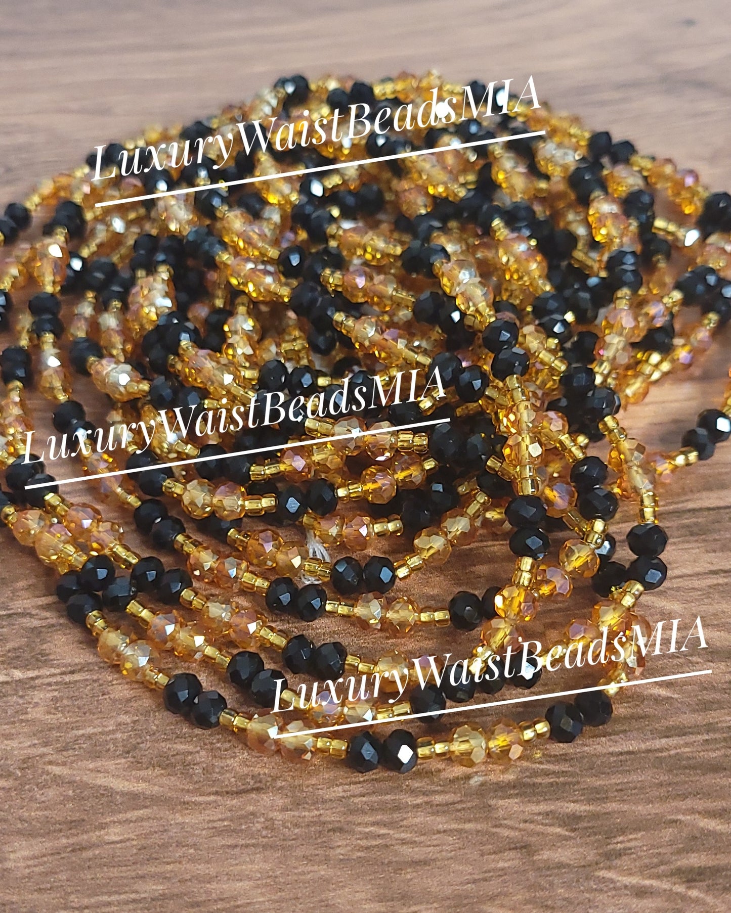 Black & Rose Gold Crystals