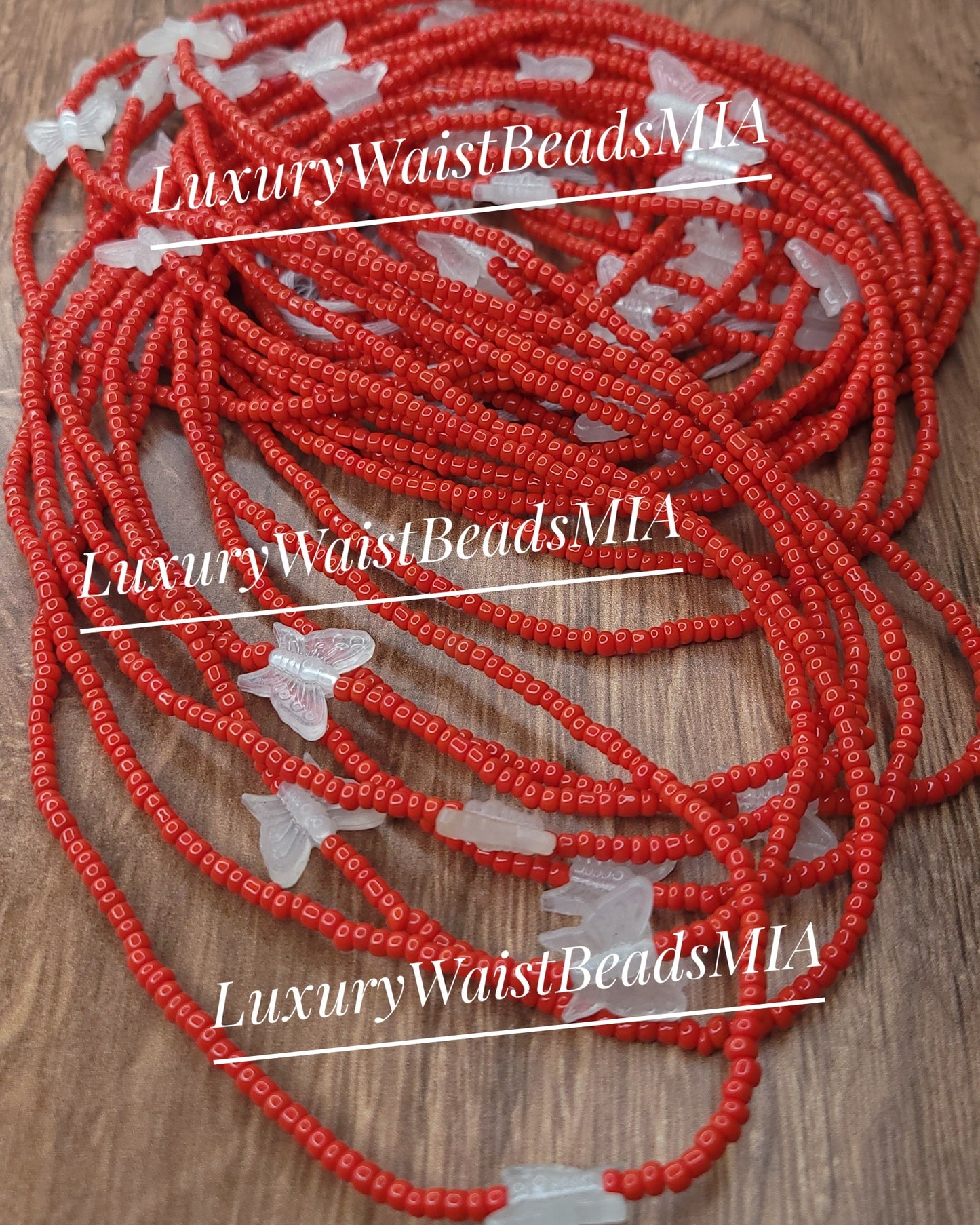 Glow Butterflies in Red