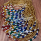 Chakra Stones with Glow in Gold