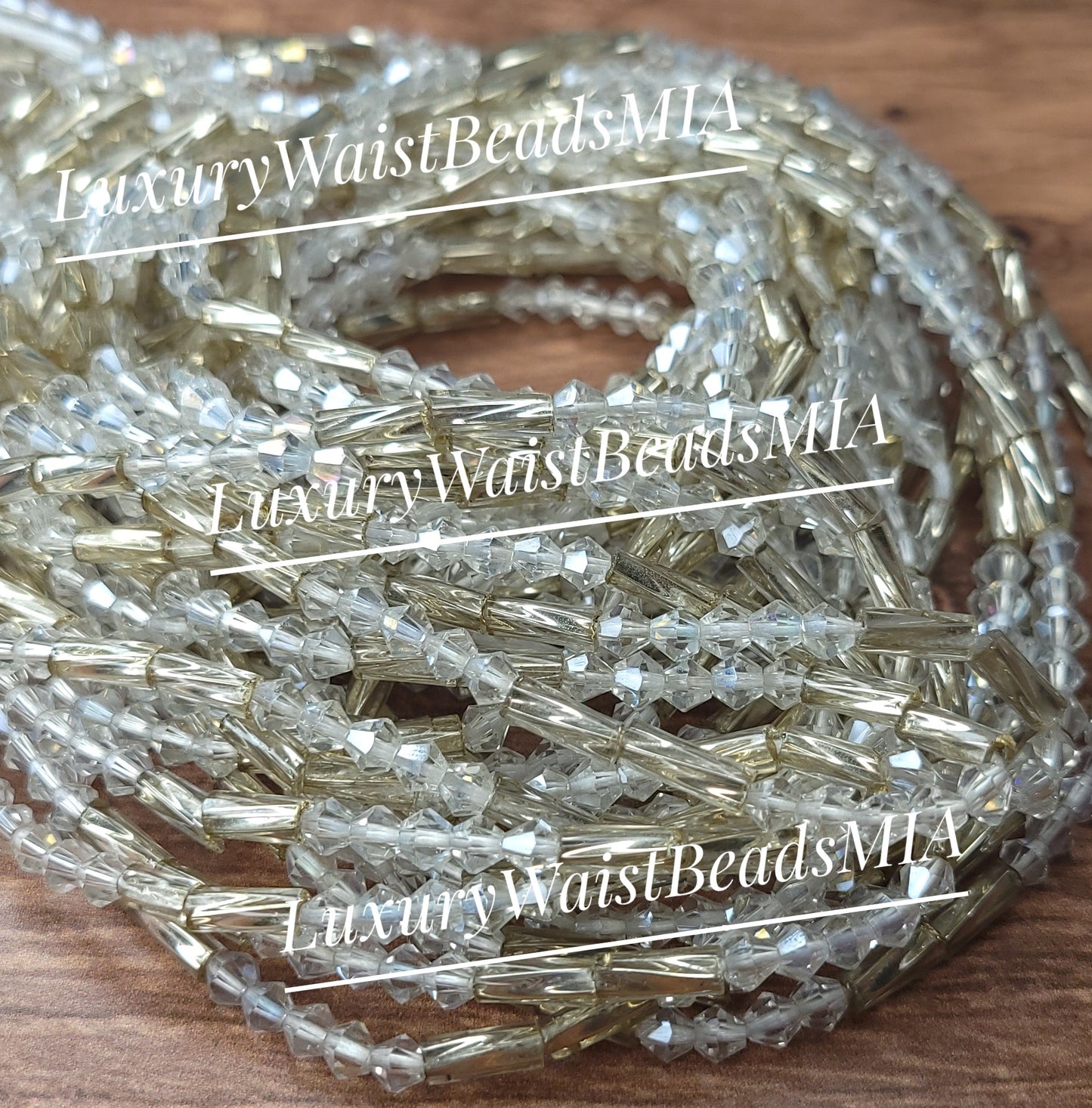 Clear Crystals with Silver