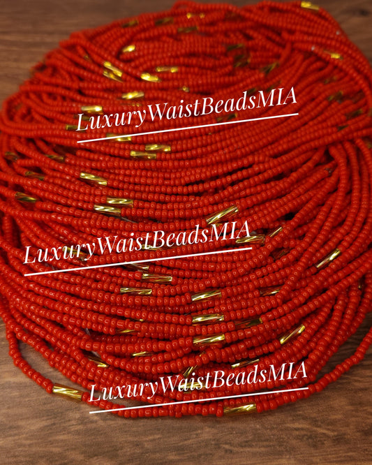 Red with Gold