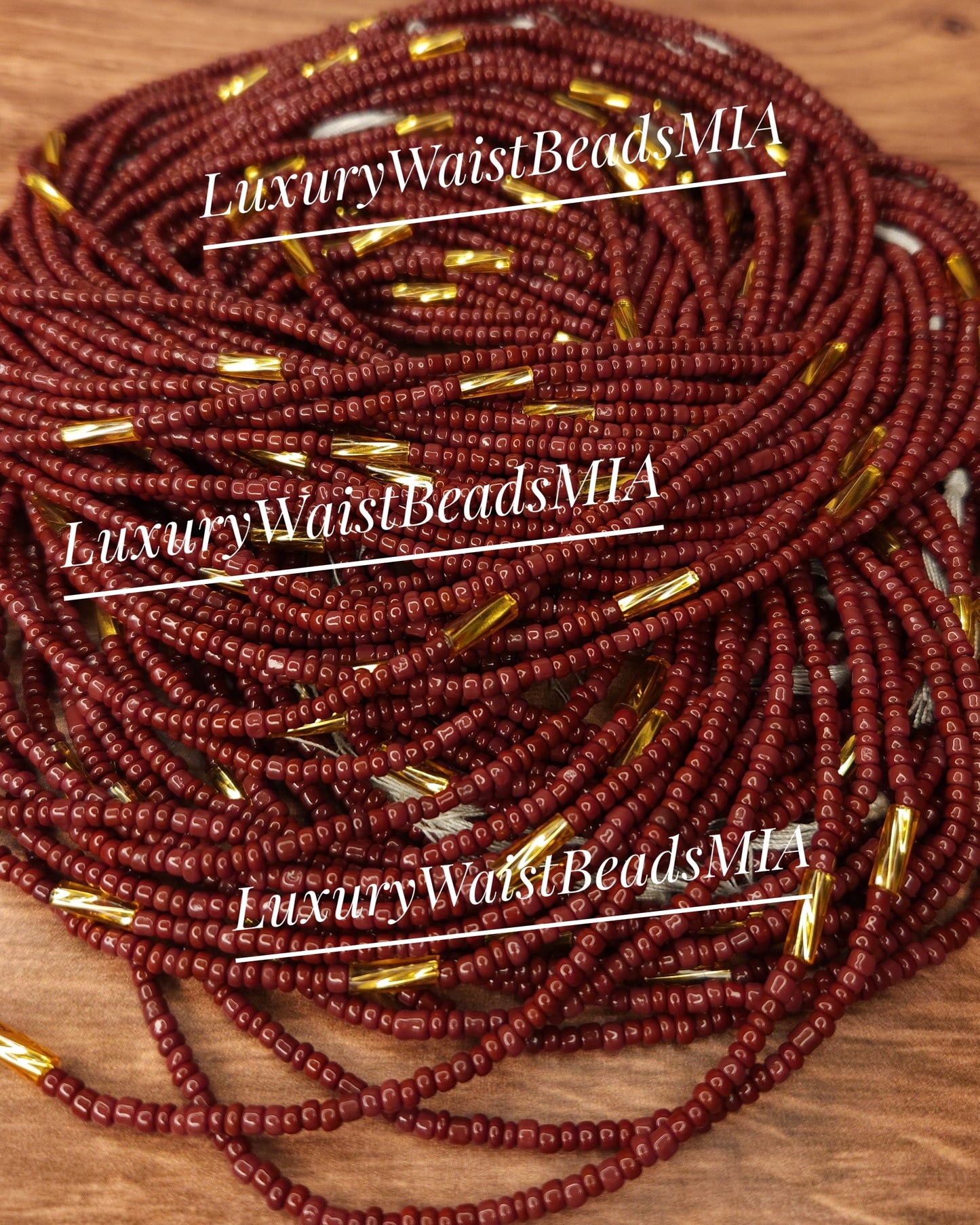 Burgundy with Gold
