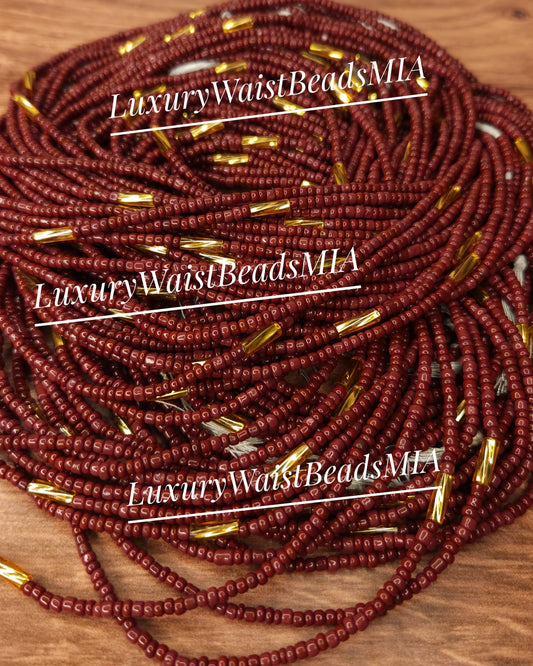 Burgundy with Gold