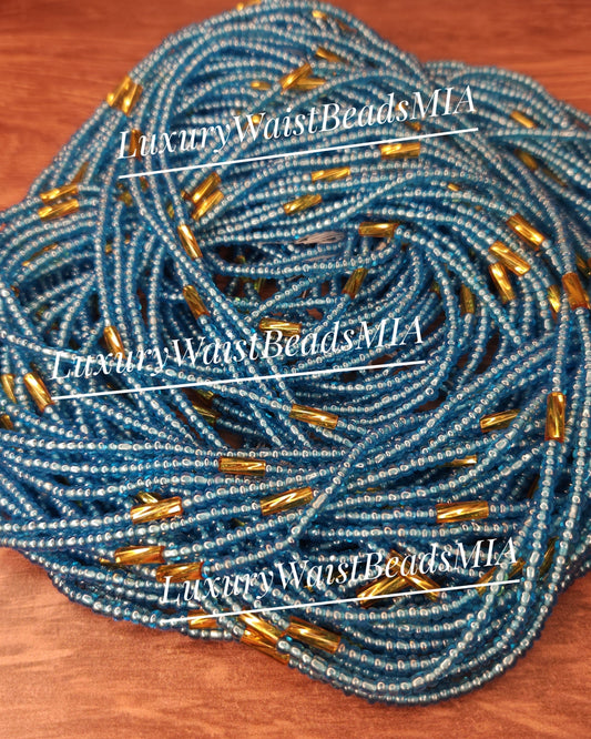 Sky Blue with Gold